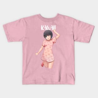 kawaii sleepover anime girl Kids T-Shirt